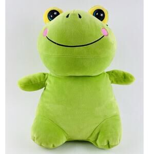 Midwood Brands Large Oversized Green Frog Stuffed Animal Plush Squishy Jumbo Moo